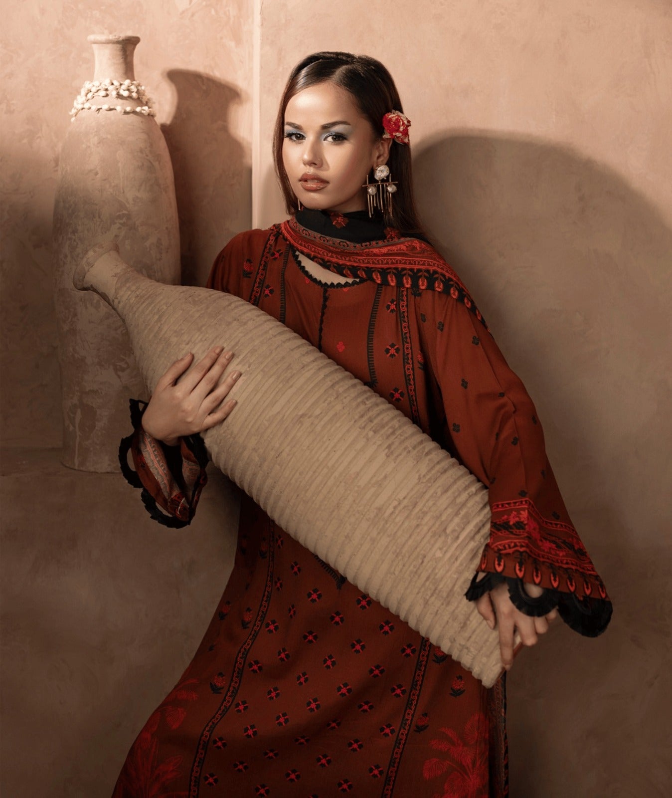 Premium Twill Marina 3-Piece Printed Suit