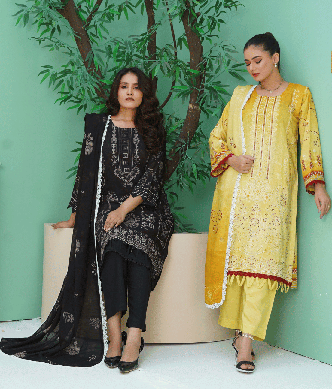 Amina B Viscose and Slub