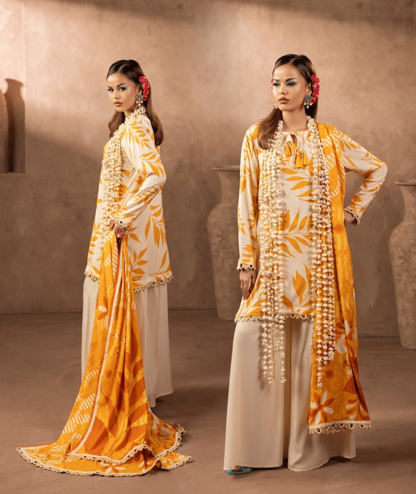 Premium Twill Marina 3-Piece Printed Suit